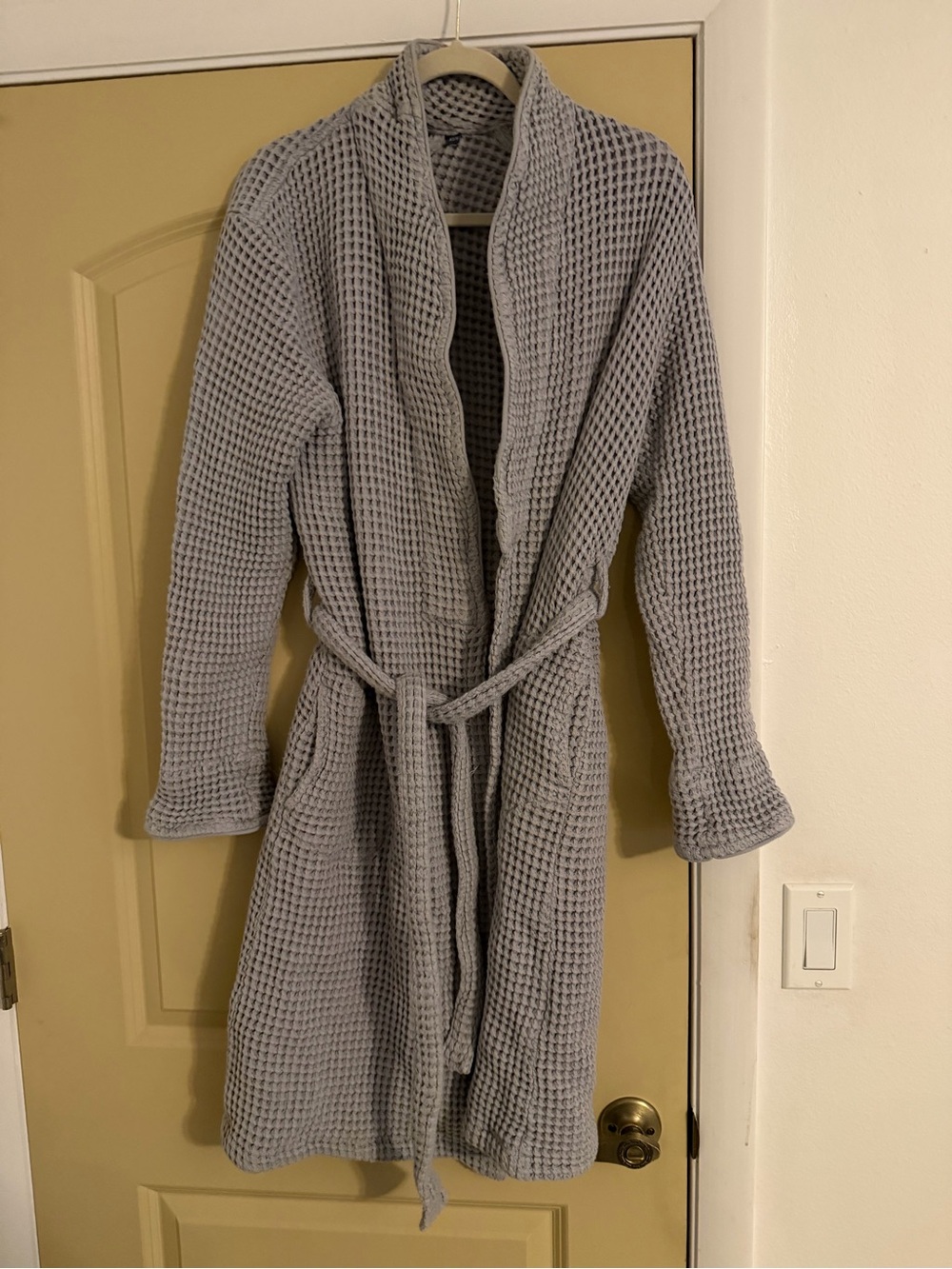 Women’s Brooklinen dreamweaver Waffle Knit robe - Light Gray